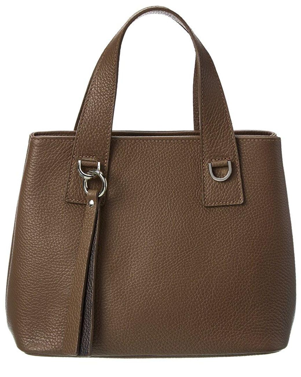 Italian Leather Tote in Brown Lyst