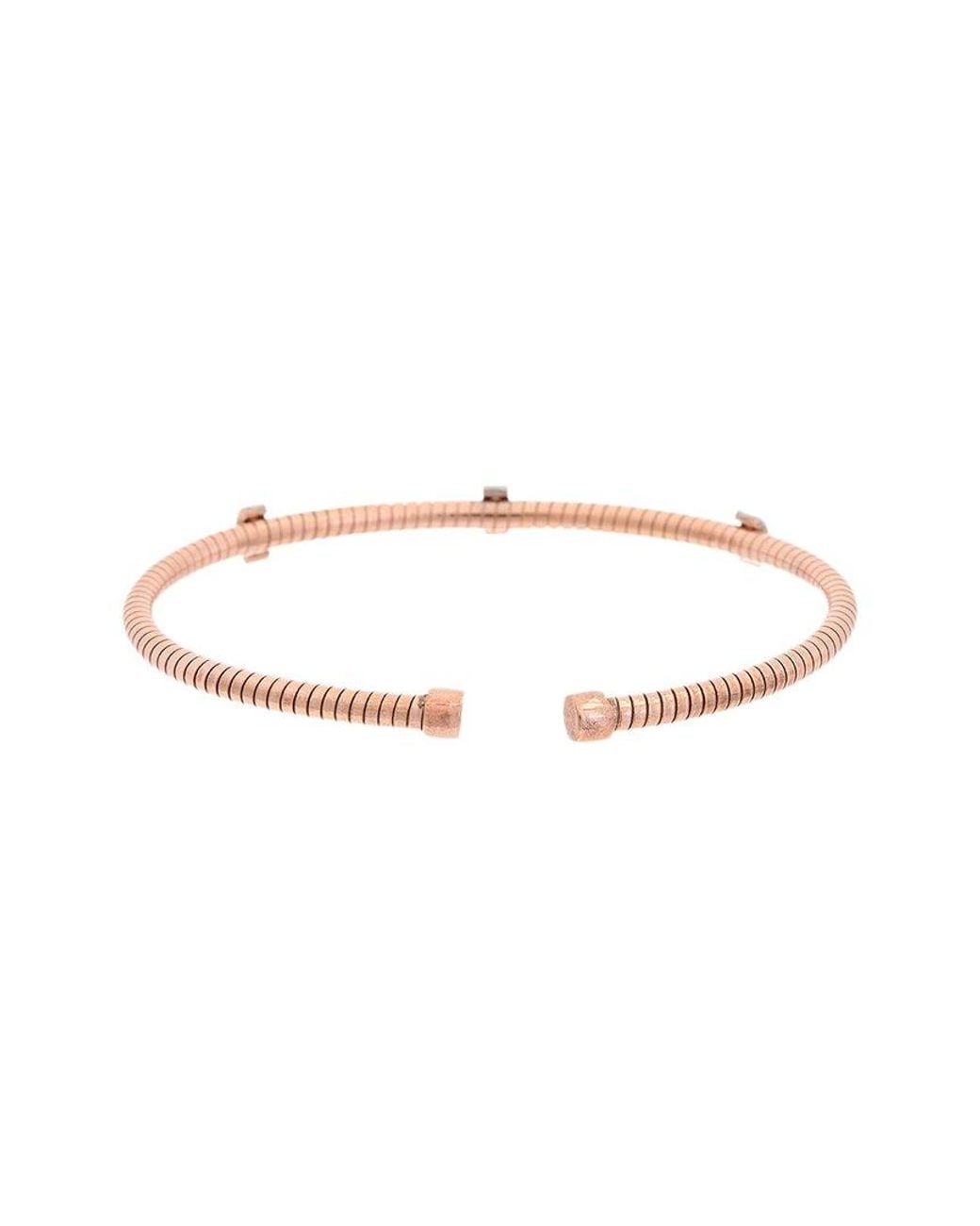 Meshmerise White 18K Over 0.10 Ct. Tw. Diamond Bangle Bracelet