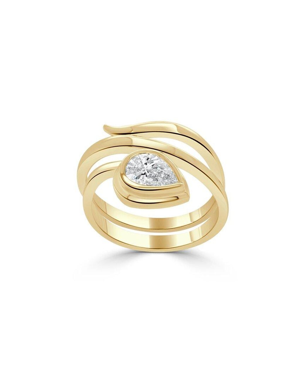 Sabrina Designs Lab Grown Diamonds Metallic Sabrina Designs 14K 0.80 Ct. Tw. Lab-Grown Diamond Wrap Ring