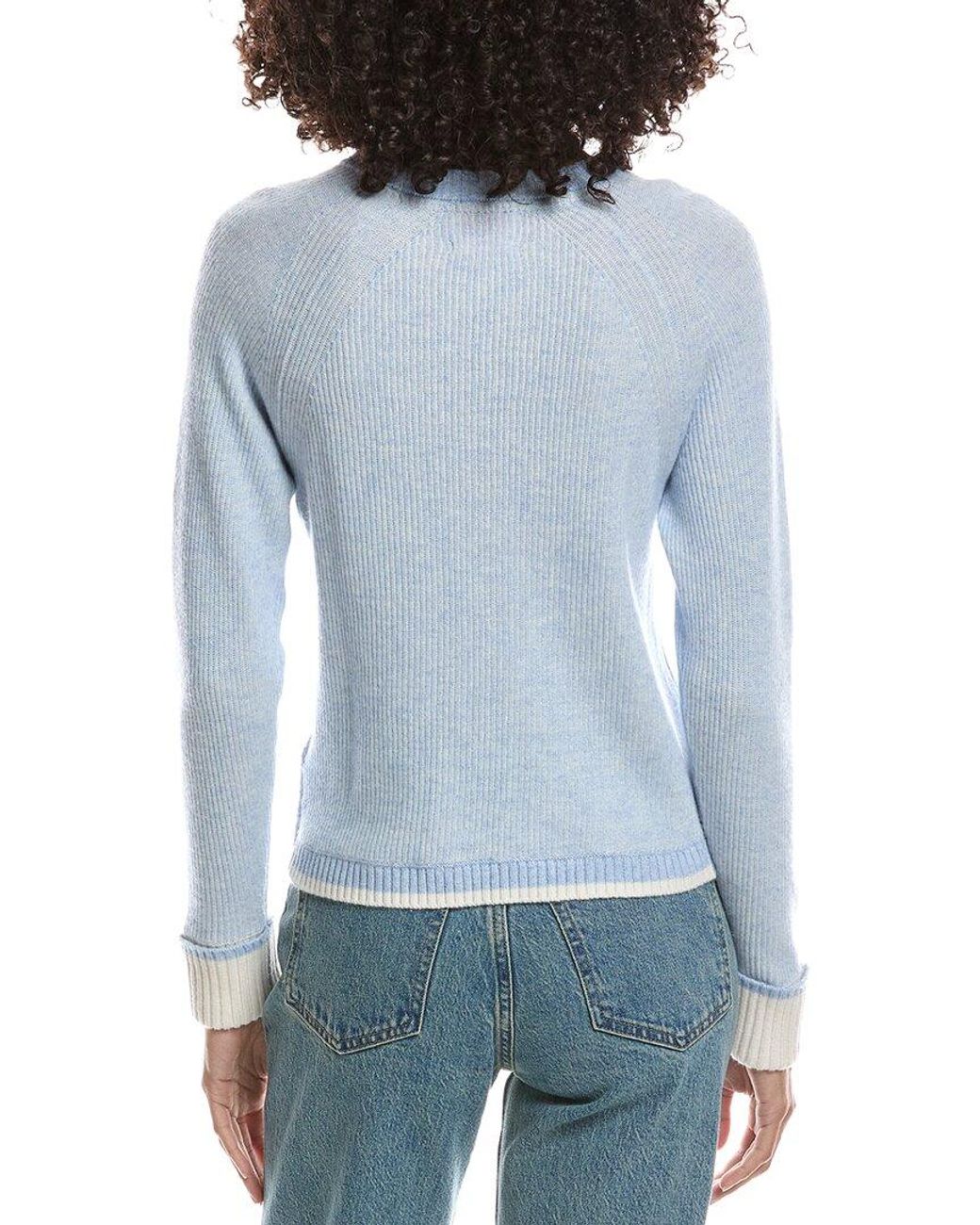 Brodie Cashmere Blue Irene 100% Cashmere Sweater