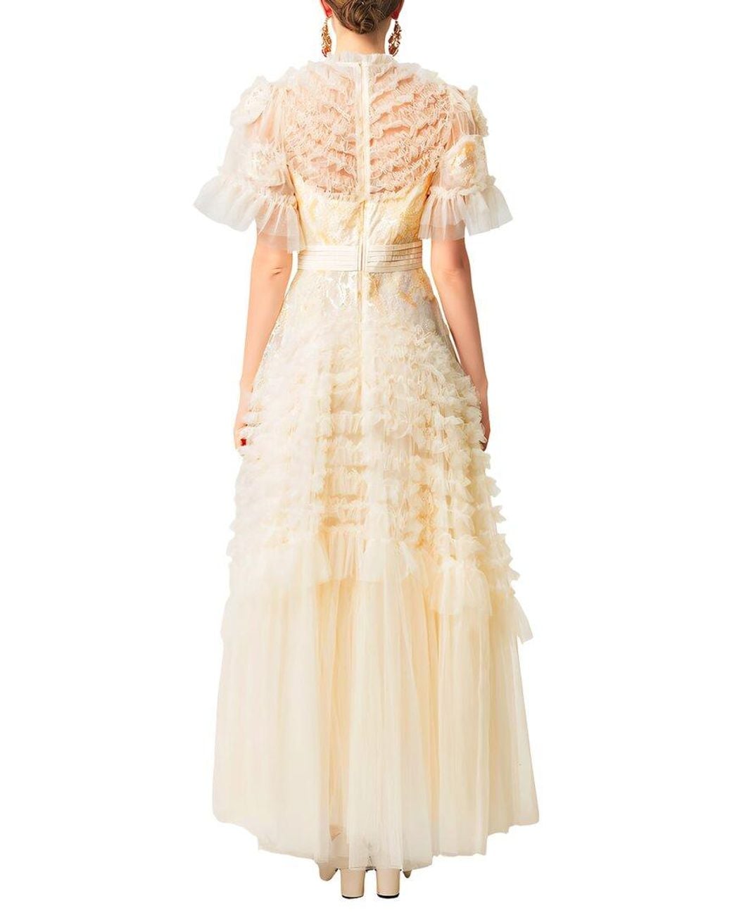 Olivia Taylor Natural Embellished Dress