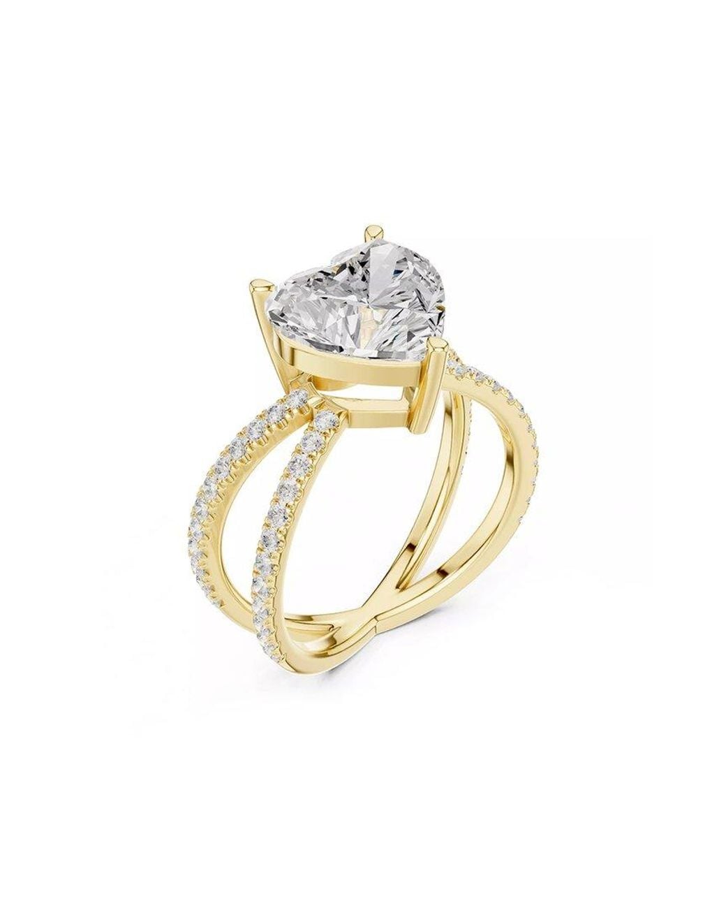 Lab Grown Diamonds White 14K 4.00 Ct. Tw. Lab-Grown Diamond Ring