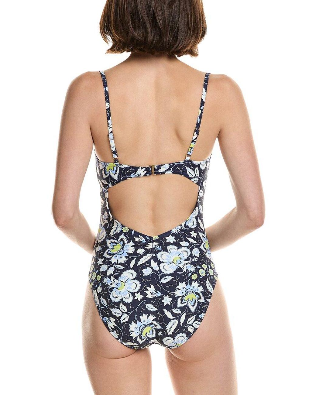 Kate Spade Blue Ruched One-Piece