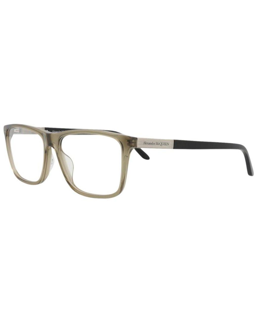 McQueen Metallic Am0323O 56Mm Optical Frames for men