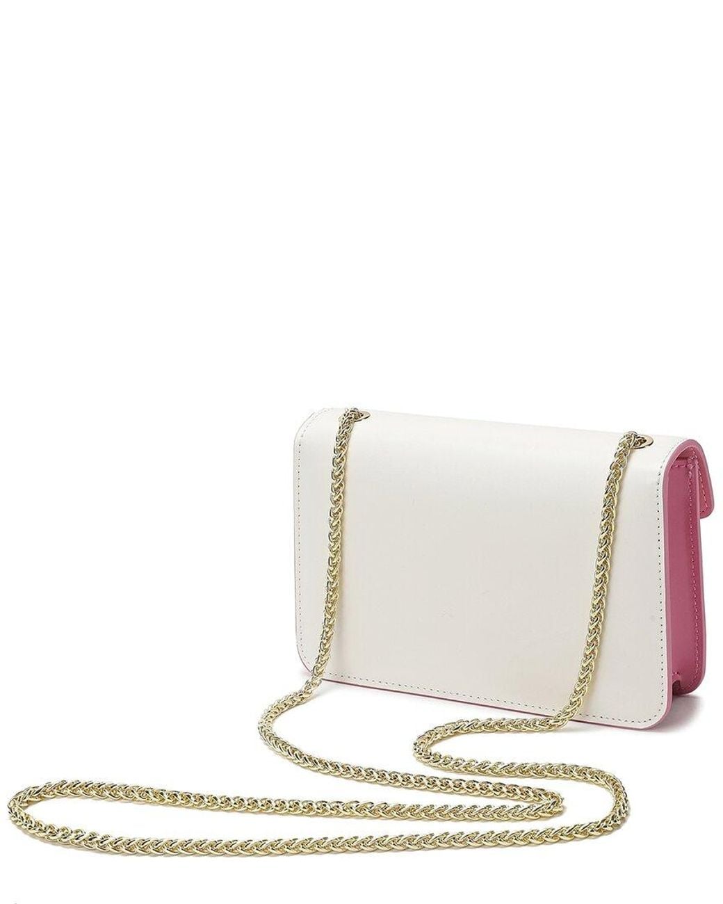 Tiffany & Fred Paris Natural Smooth Leather Foldover Crossbody