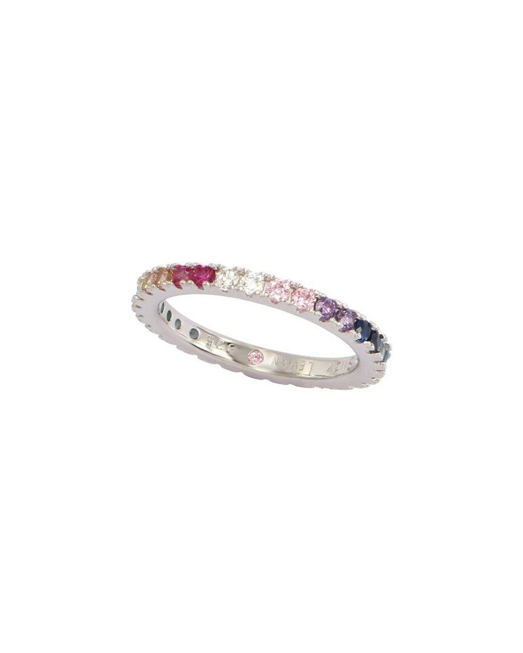 Suzy Levian CZ Jewelry White Suzy Levian Cz Eternity Ring
