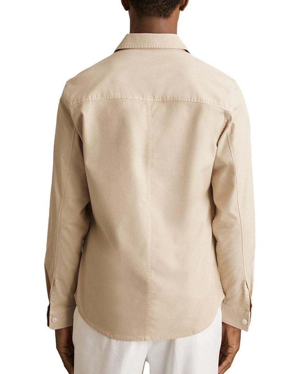 Reiss Natural Malaki Cotton Twill Tw Casual Shirt for men