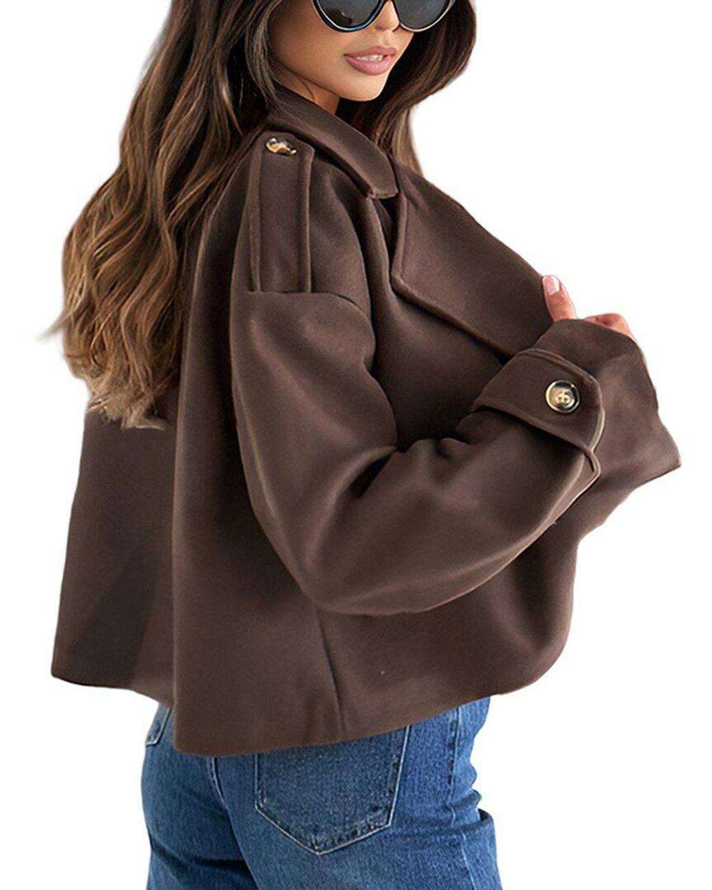 Kayla Paris Coat in Brown | Lyst UK