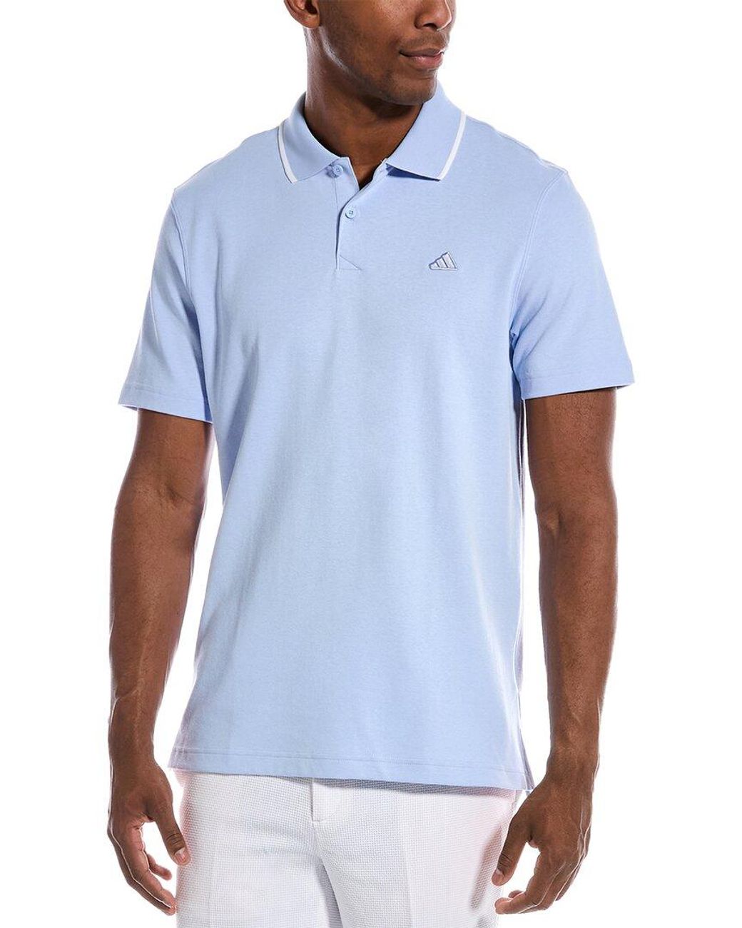 adidas Originals Go-to Pique Polo Shirt in Blue for Men | Lyst
