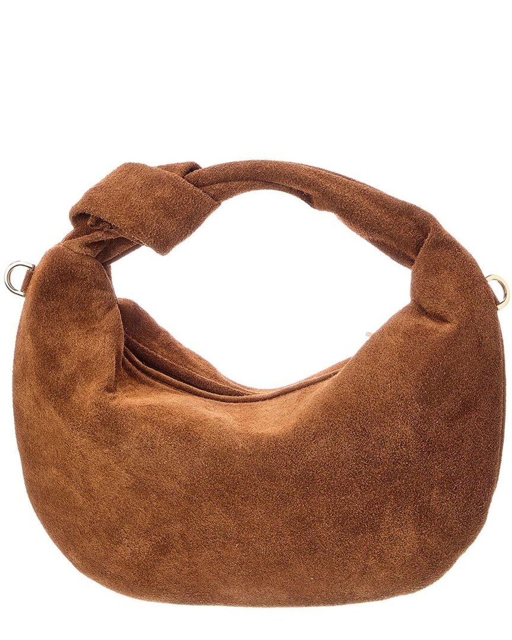 Italian Leather Brown Isabelle Leather Top Handle Bag