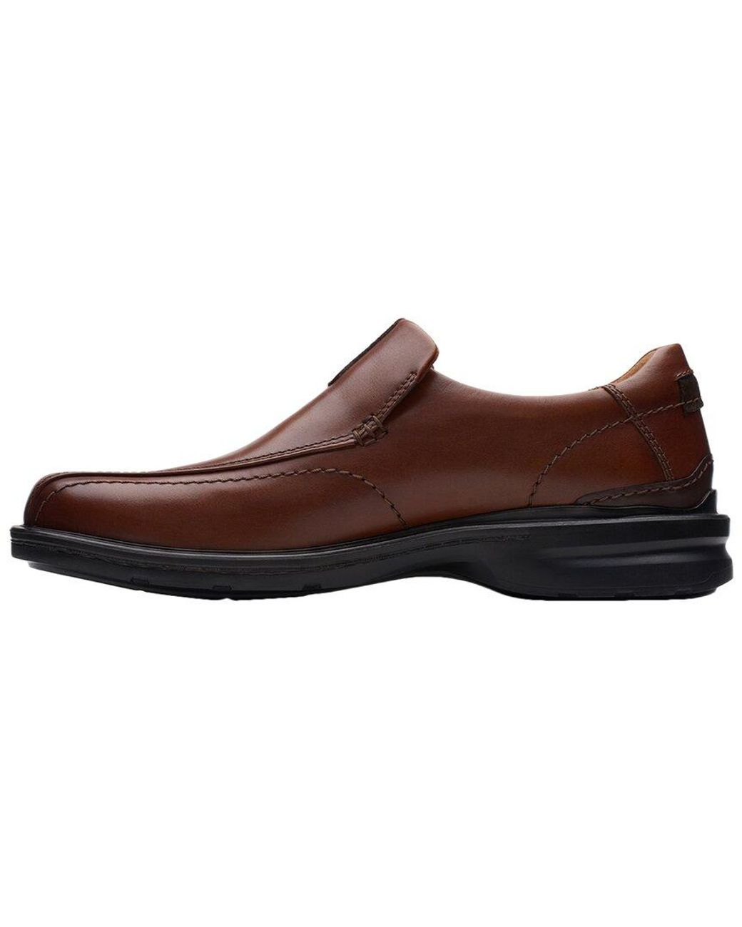 Clarks Brown Gessler Step Leather Loafer for men