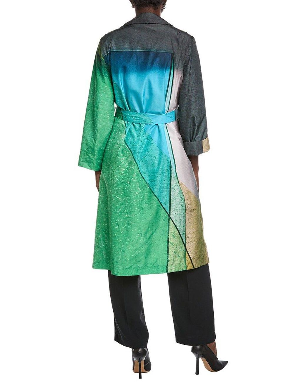 Akris Green Fama Midi Shirtdress