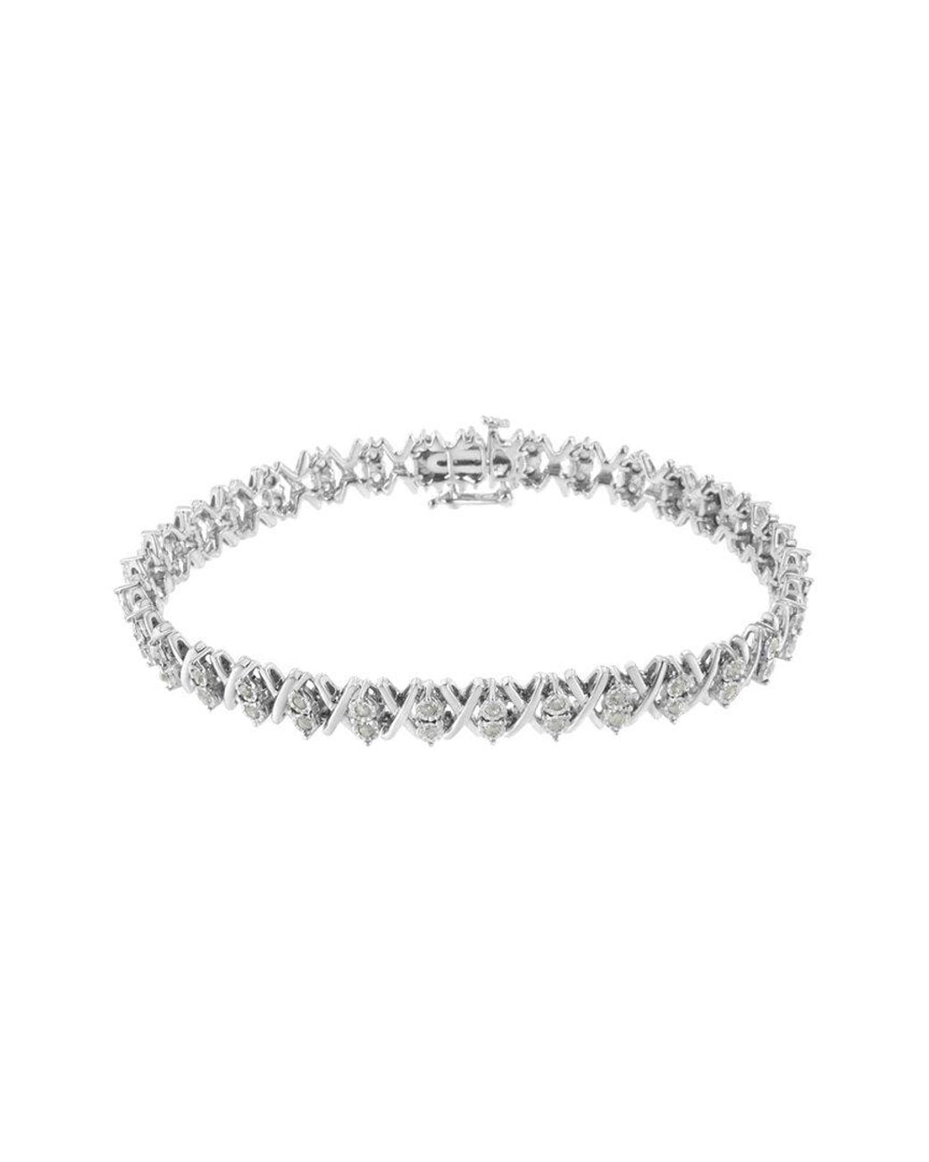 Haus of Brilliance White 1.07 Ct. Tw. Diamond Link Bracelet