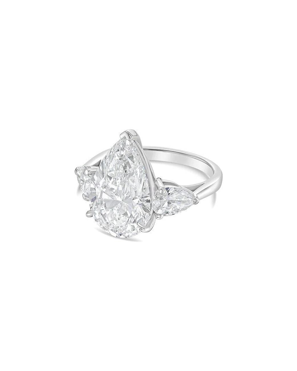 Diana M White Diana M. 14K 4.50 Ct. Tw. Lab-Grown Diamond Three-Stone Ring