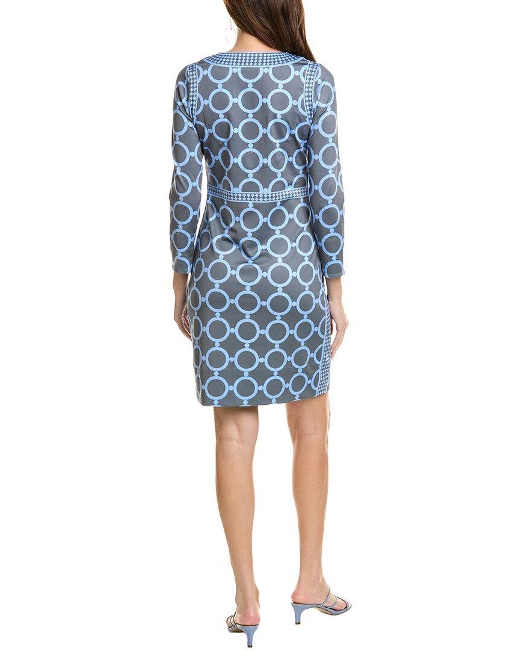 Gretchen Scott Blue Pattern Mini Dress