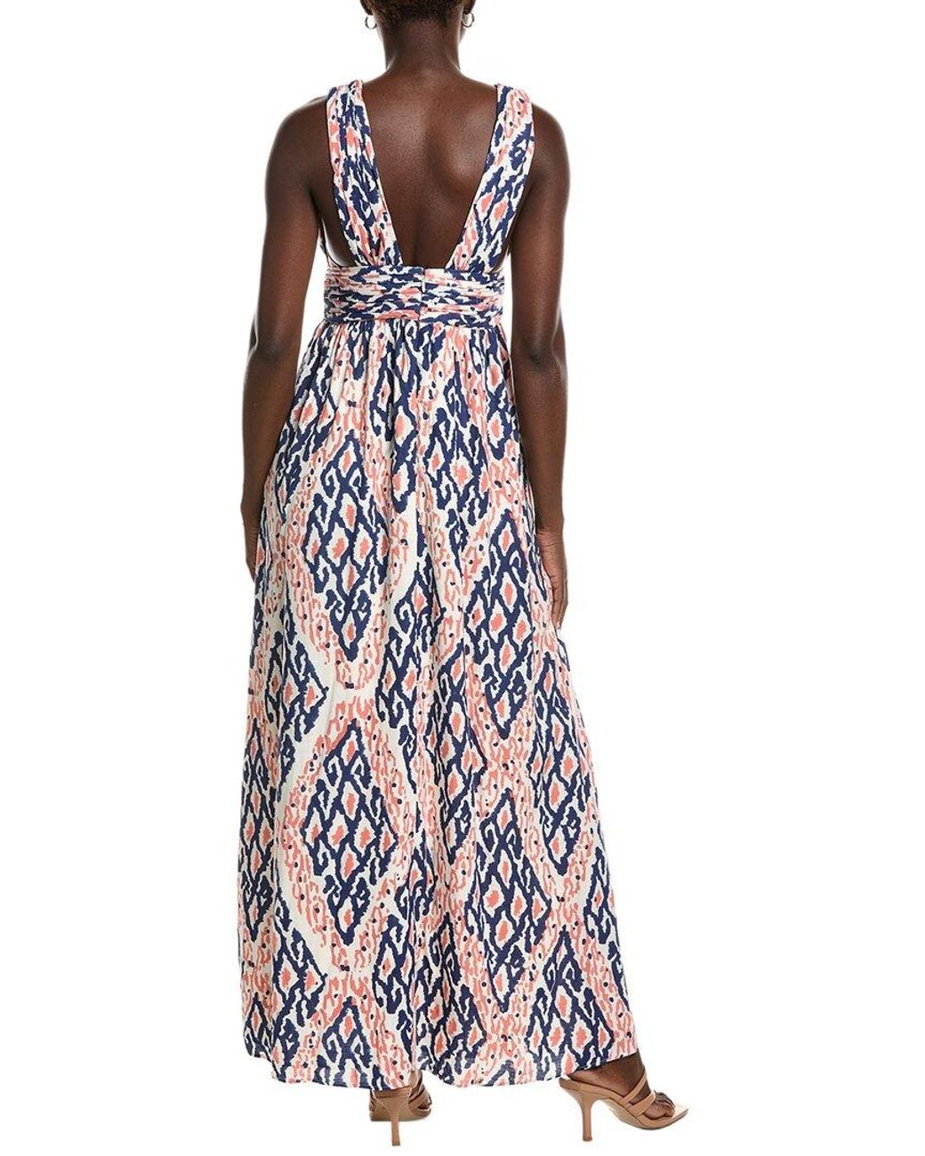 Garrie B Purple All Over Maxi Dress