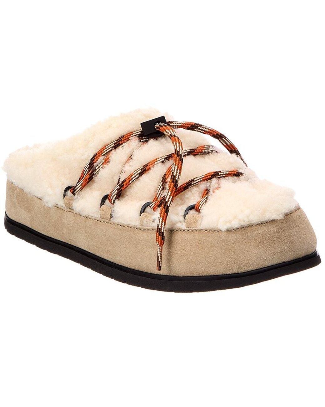 Prada Pink Suede & Shearling Slipper