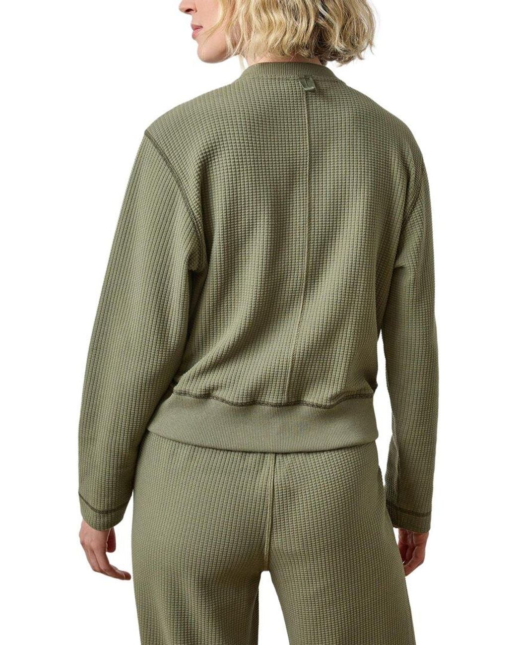 Lilla P Green Bomber Zip Cardigan