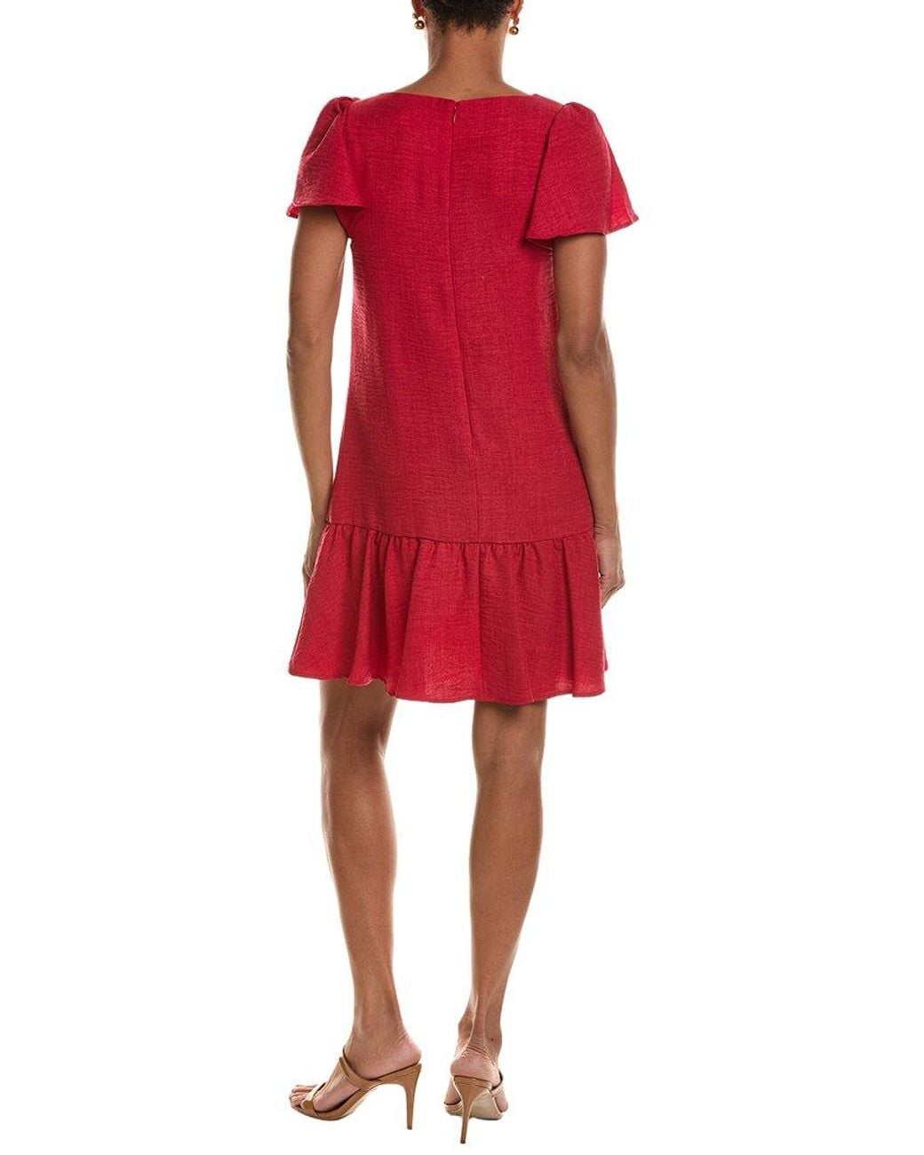 DKNY Red Shift Dress