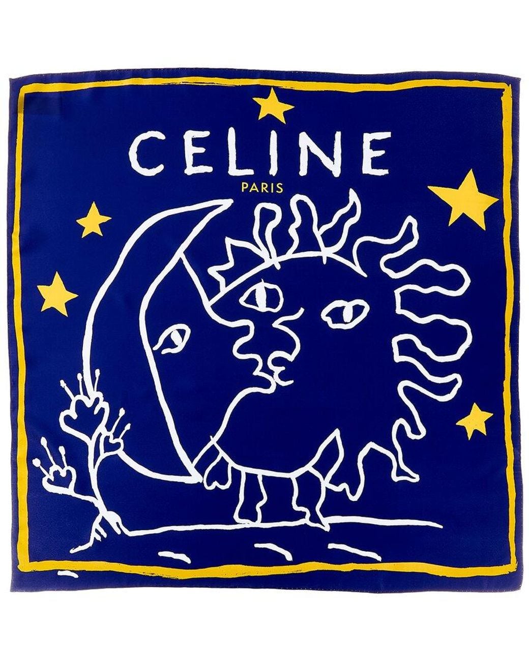 Céline Blue Night & Day Silk Foulard