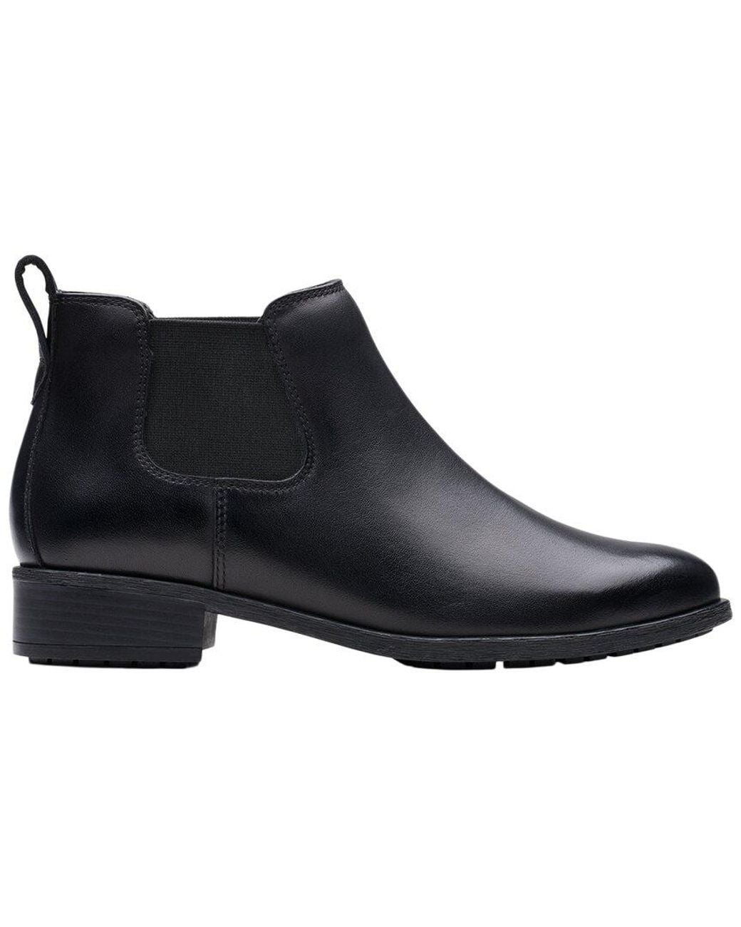 Clarks Black Havisham Top Leather Boot