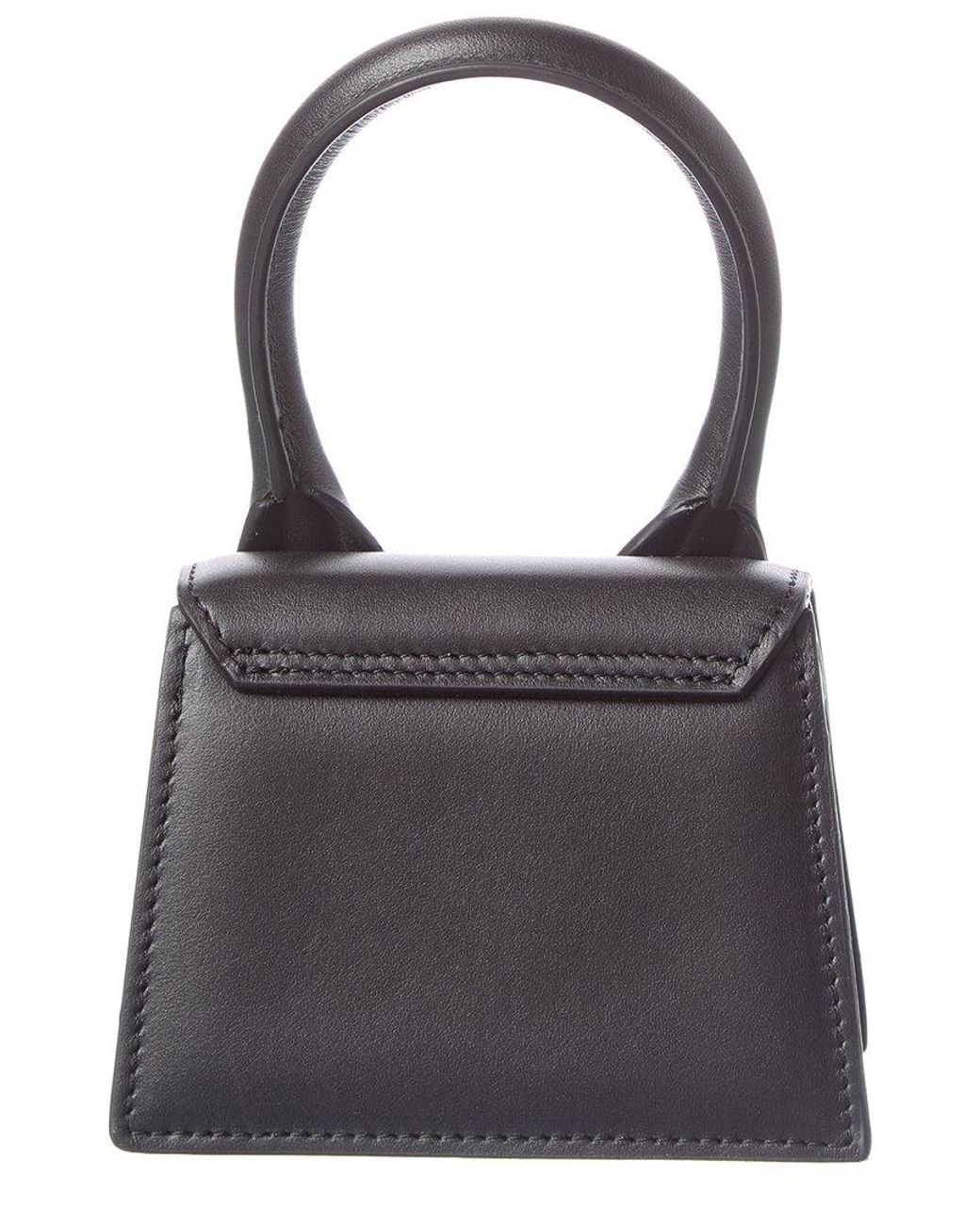 Jacquemus Black Le Chiquito Mini Leather Clutch