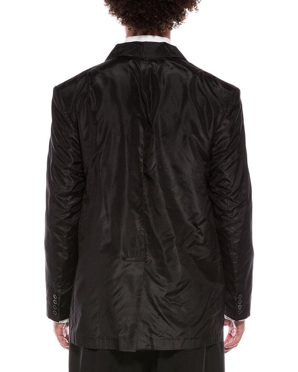Valentino Black Giacca Silk Jacket for men