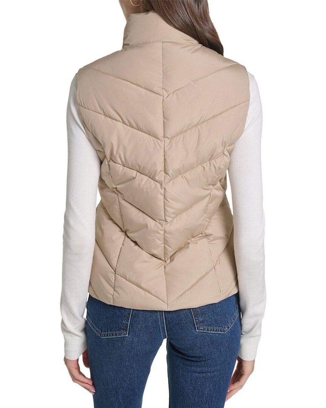 Cole Haan Blue Puffer Vest Jacket