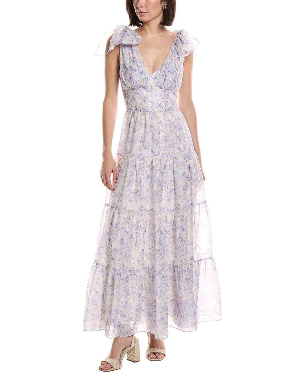 Astr Purple Lenora Maxi Dress