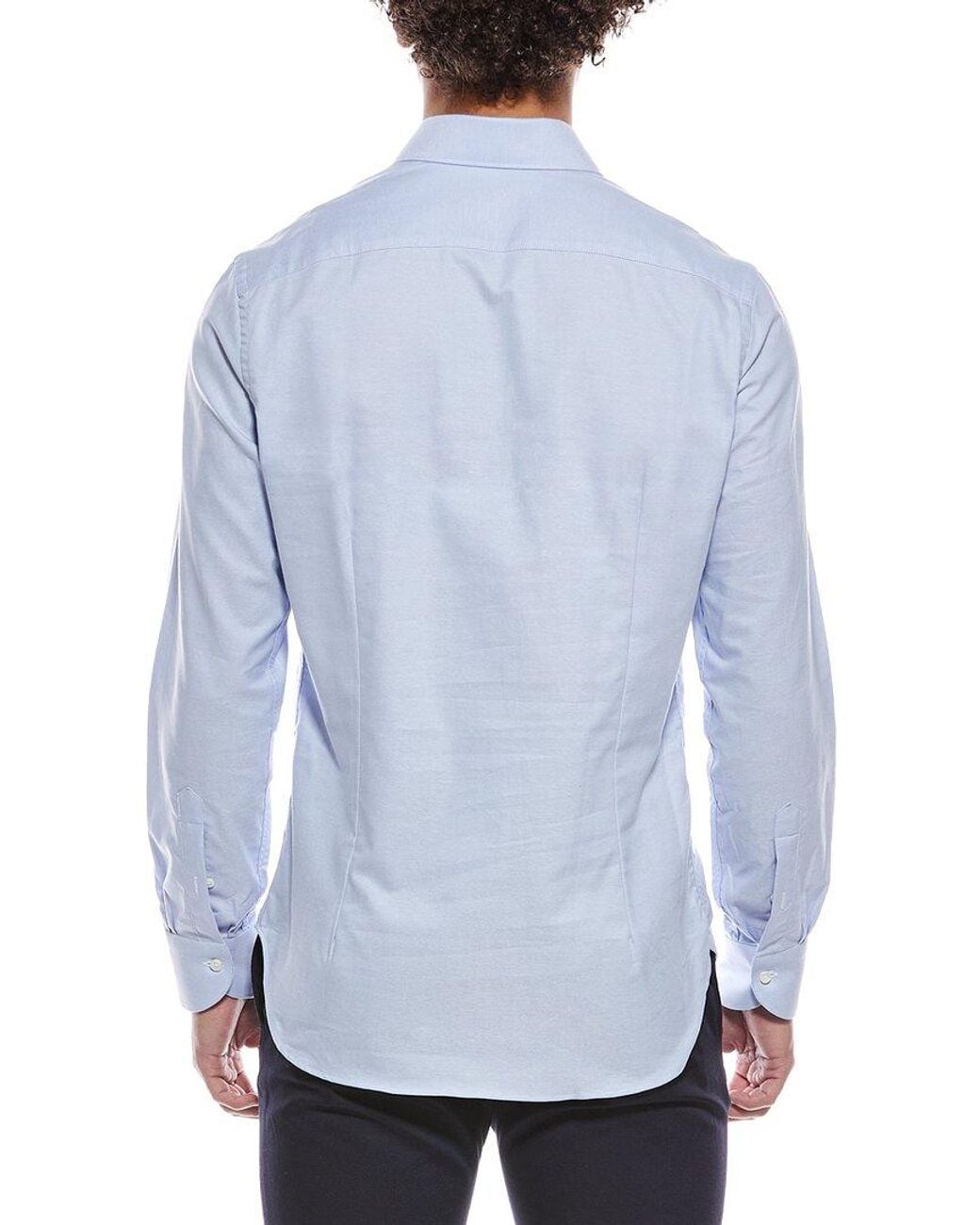 Canali Blue Dress Shirt for men