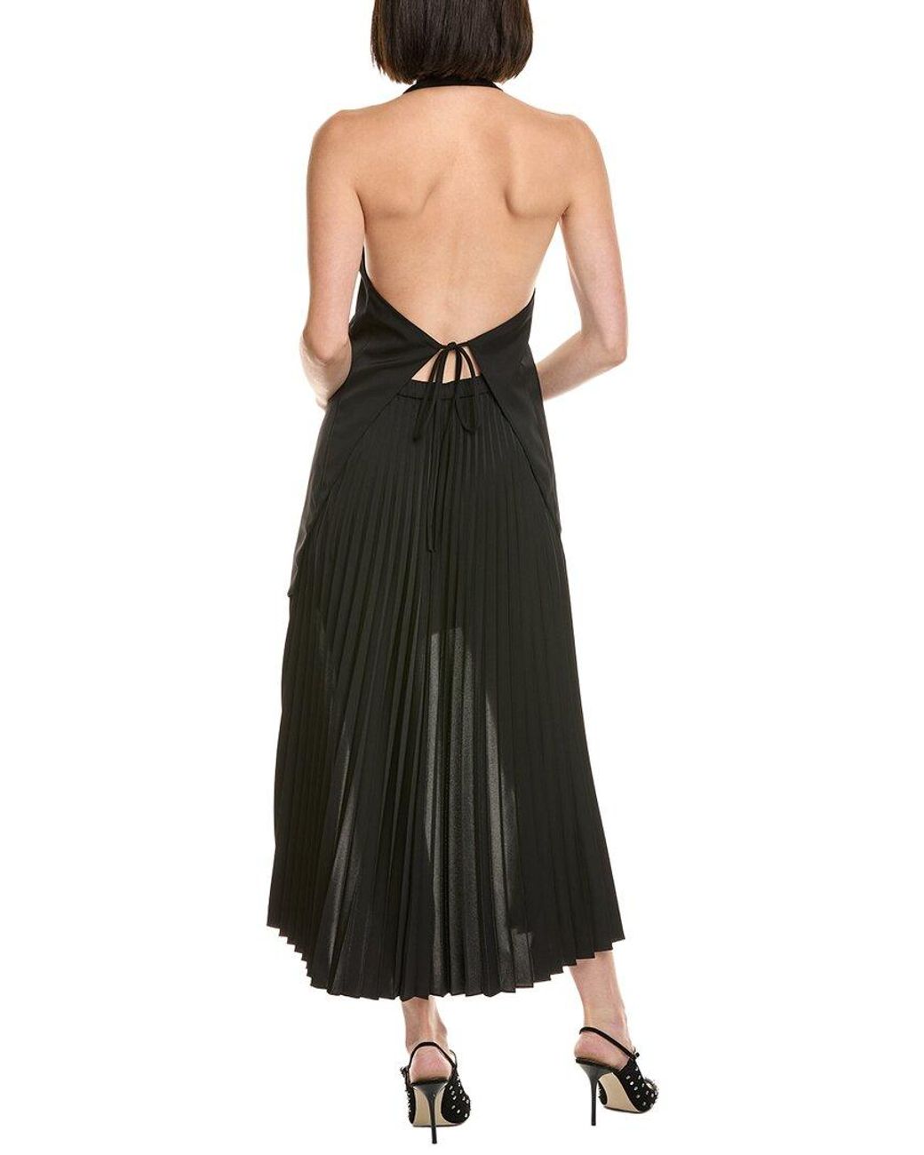 Helmut Lang Black Halter Vest Dress