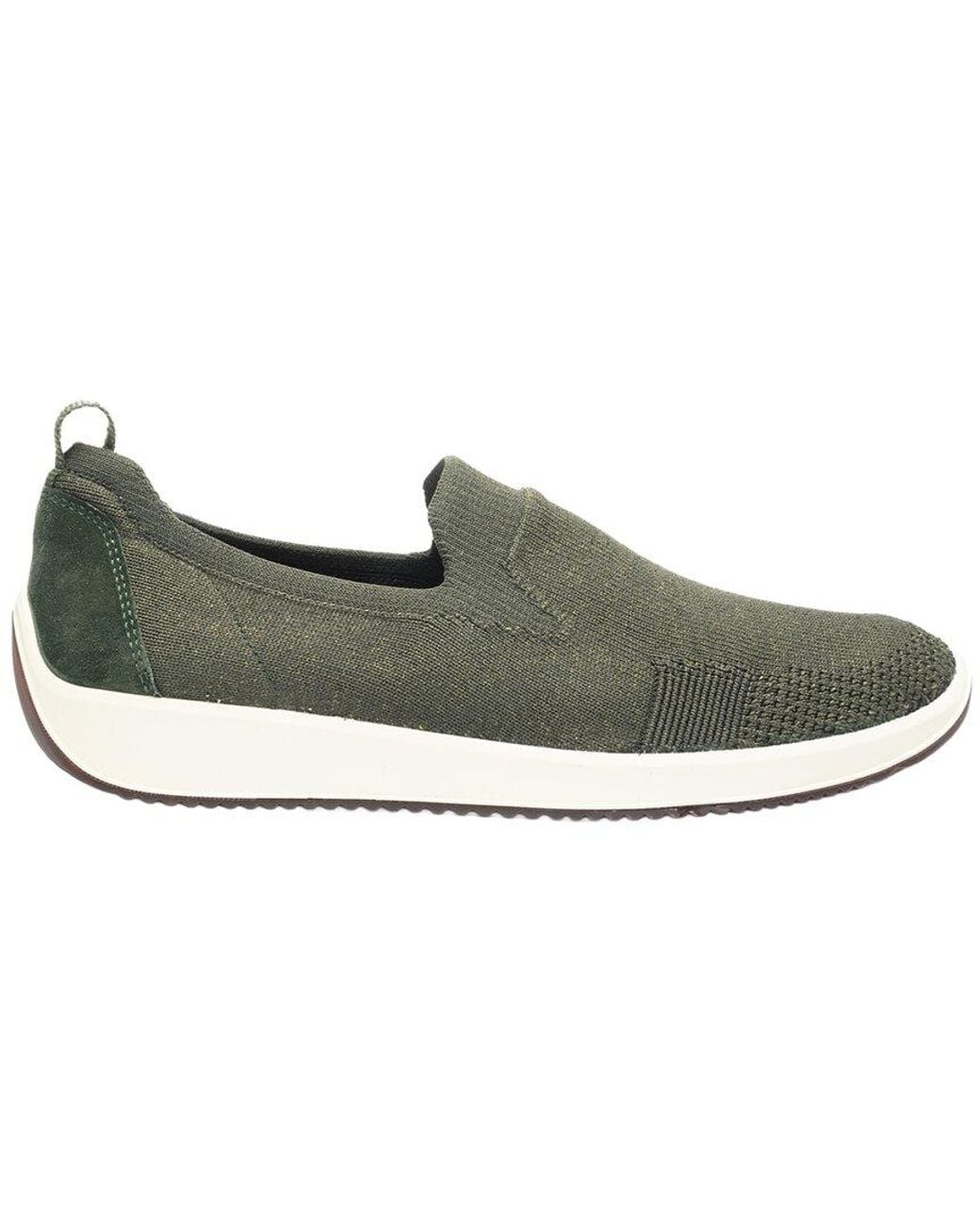 Ara Green Leena Suede-Trim Sneaker