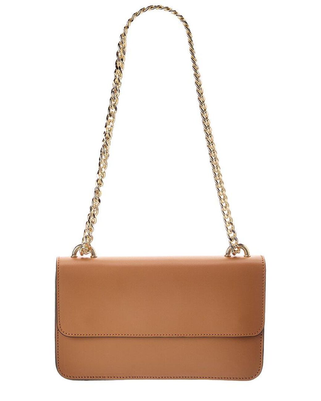 Italian Leather Brown Tess Leather Crossbody Bag