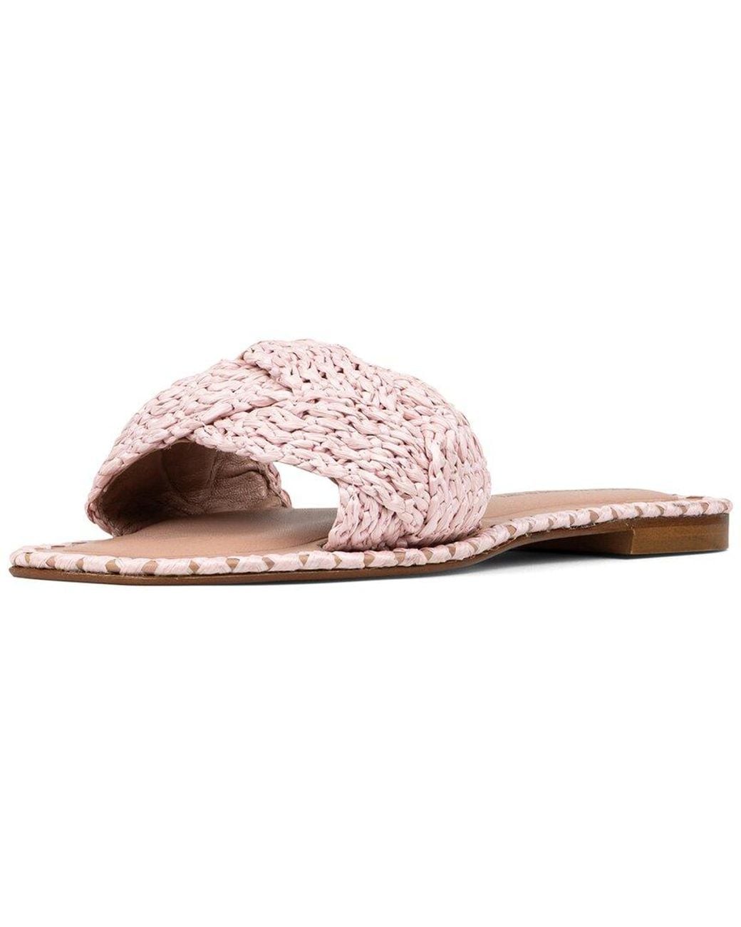Donald J Pliner Pink Ema Leather Sandal