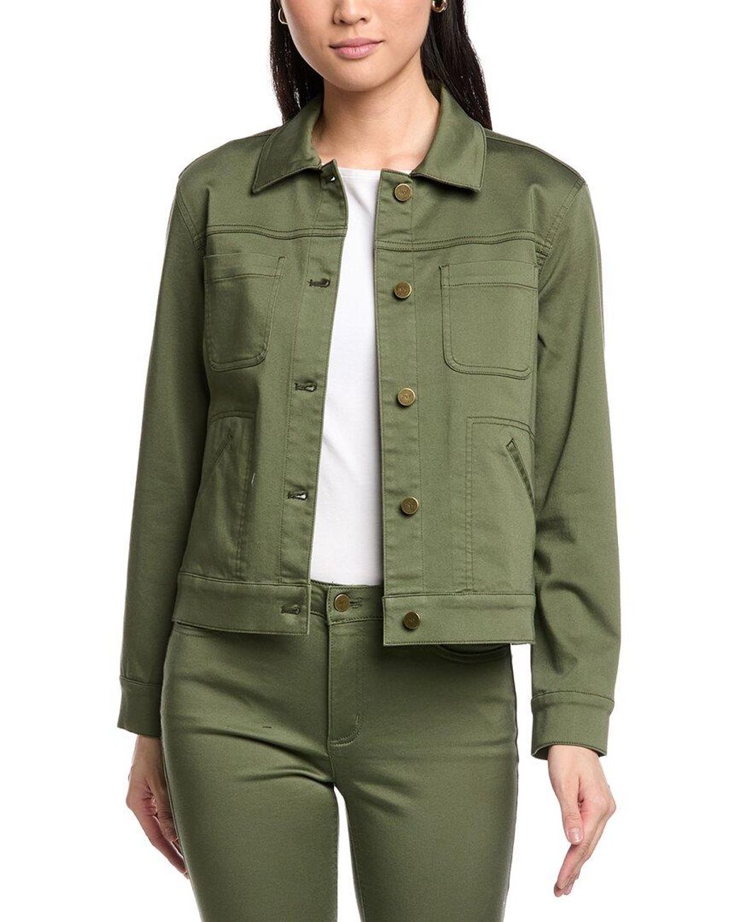 Jones New York Green Denim Jacket