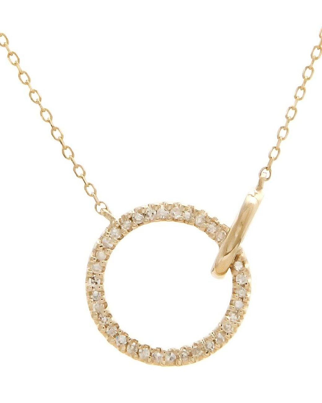 Diamond Select Cuts Metallic 0.10 Ct. Tw. Diamond 14K Necklace