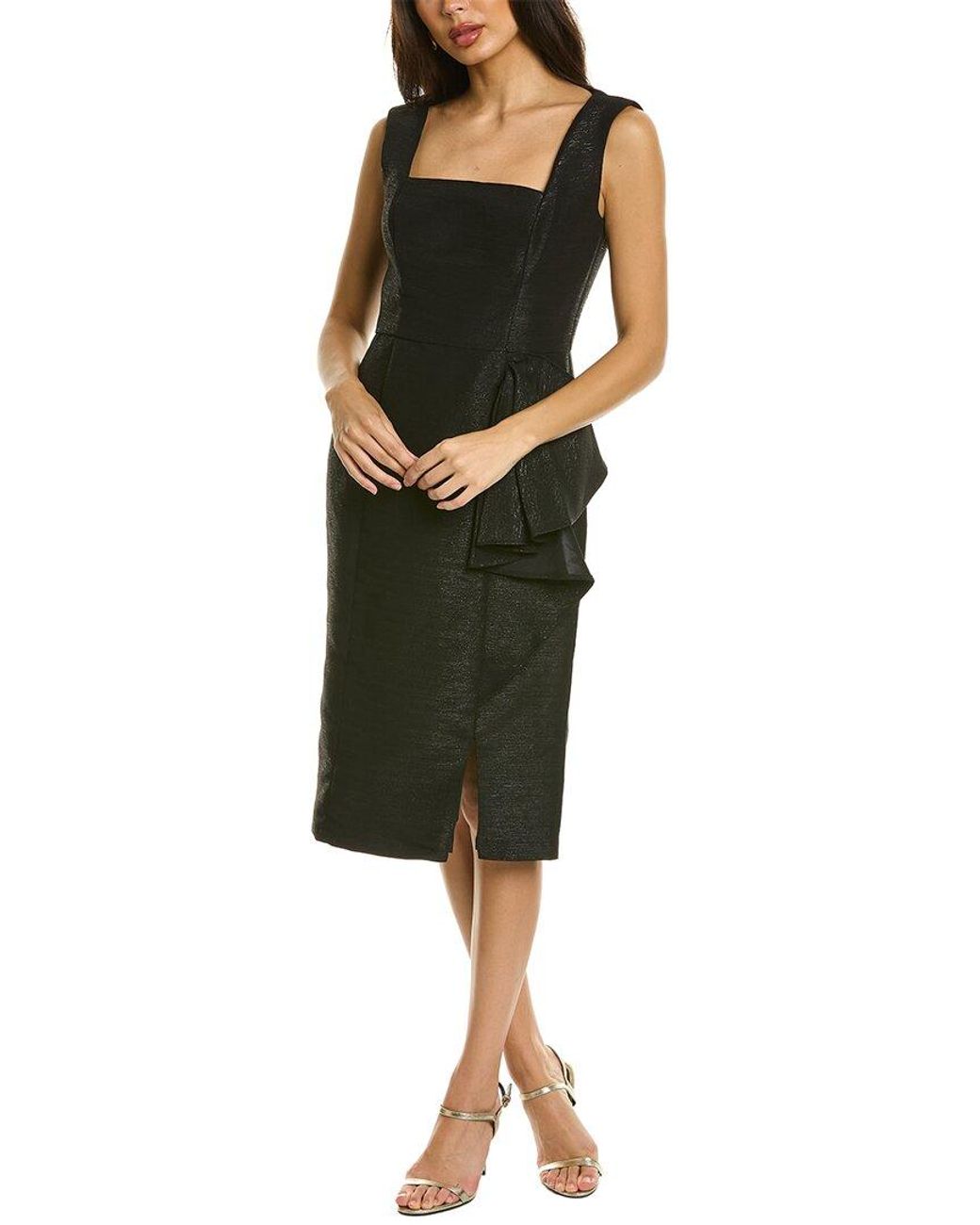 Kay Unger Green Yuri Knee Length Midi Dress