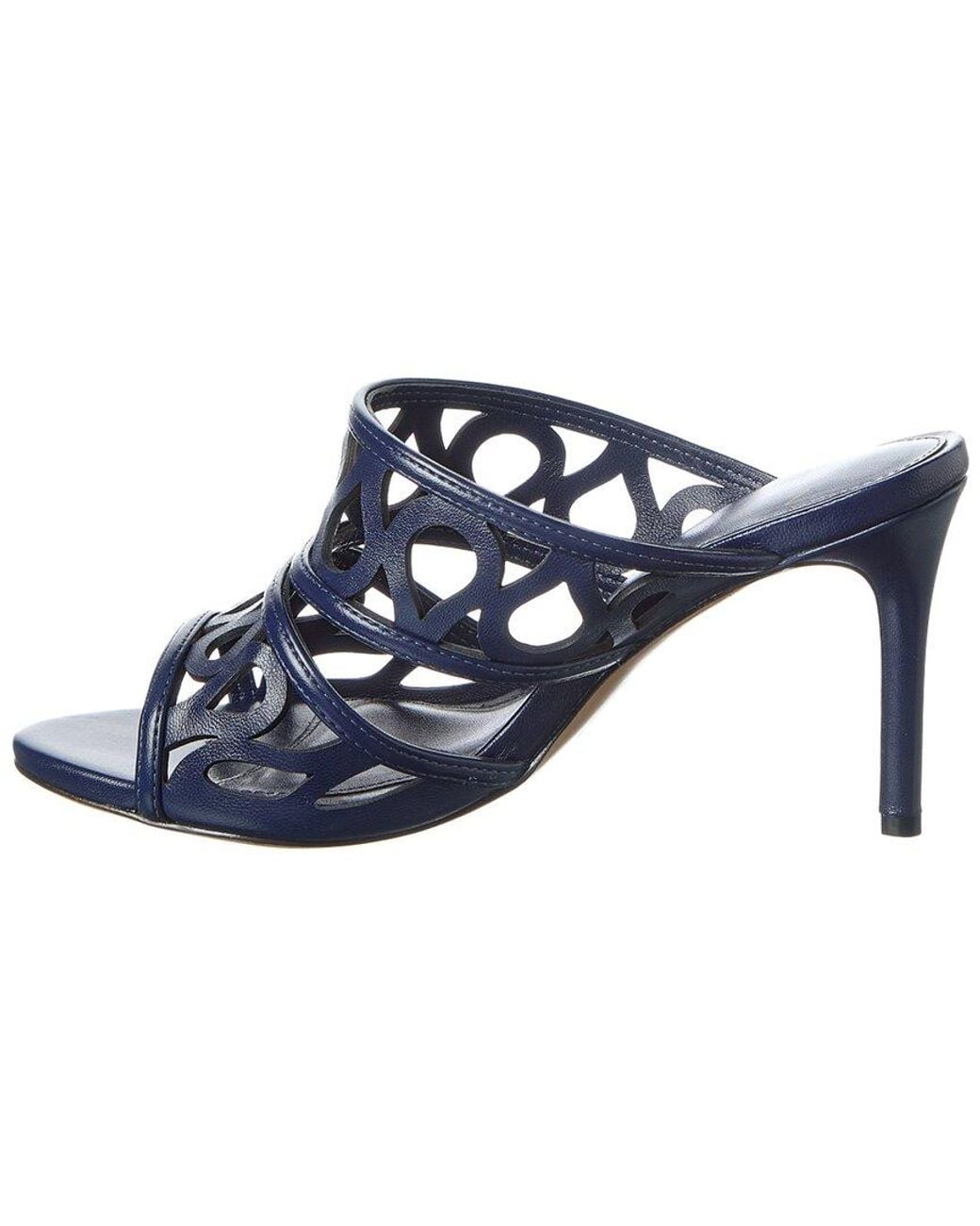 Alexandre Birman Blue Dakota 85 Leather Sandal