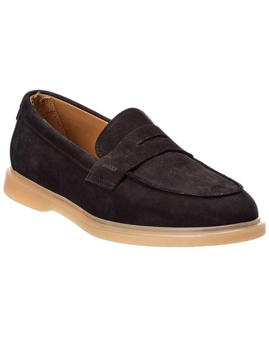 Bally Blue Webby Leather Loafer