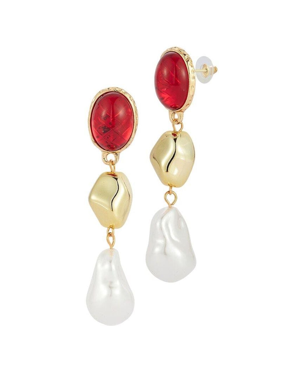 Sphera Milano White Plated Cz Earrings