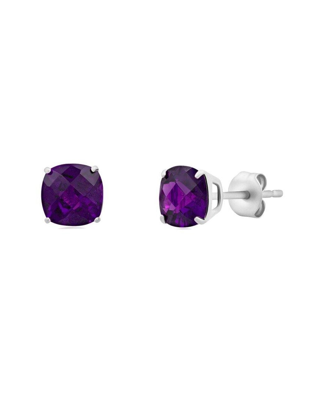 MaxColor Purple 14k 3.20 Ct. Tw. Amethyst Studs