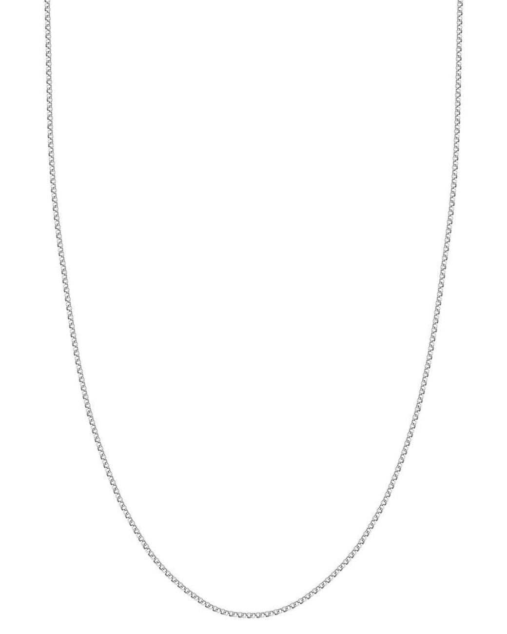 HAWLEY ST White 14K Rolo Necklace