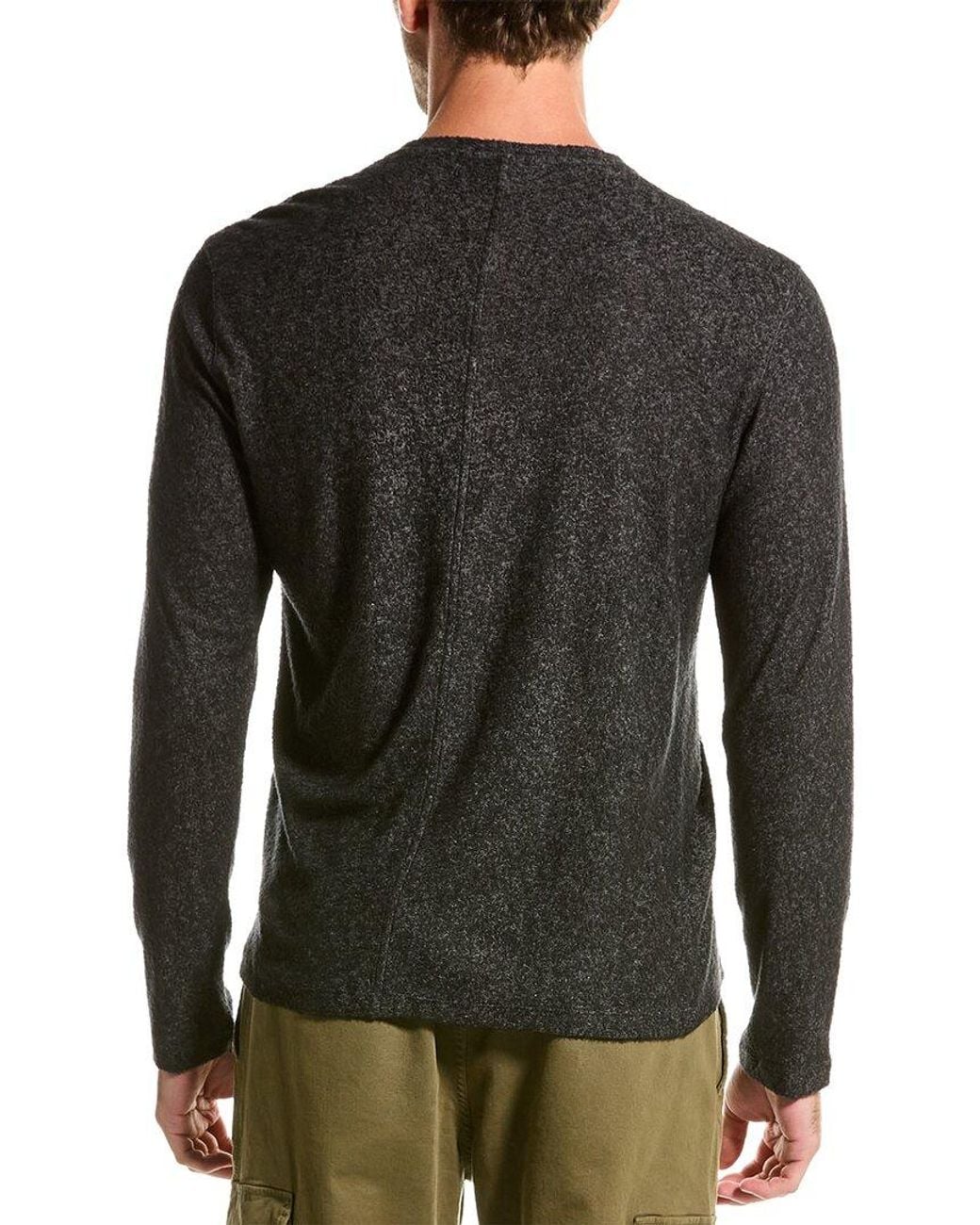 John Varvatos Black Haralson Regular Fit Wool-blend Crewneck Sweater for men