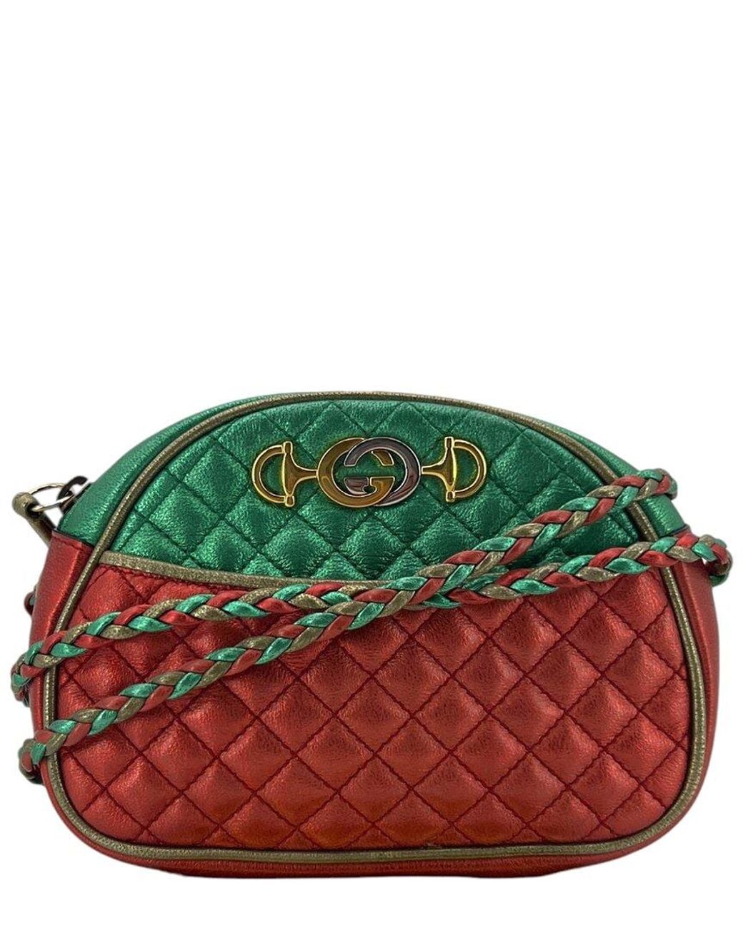Gucci Red Leather Zumi Crossbody (Authentic Pre-Loved)