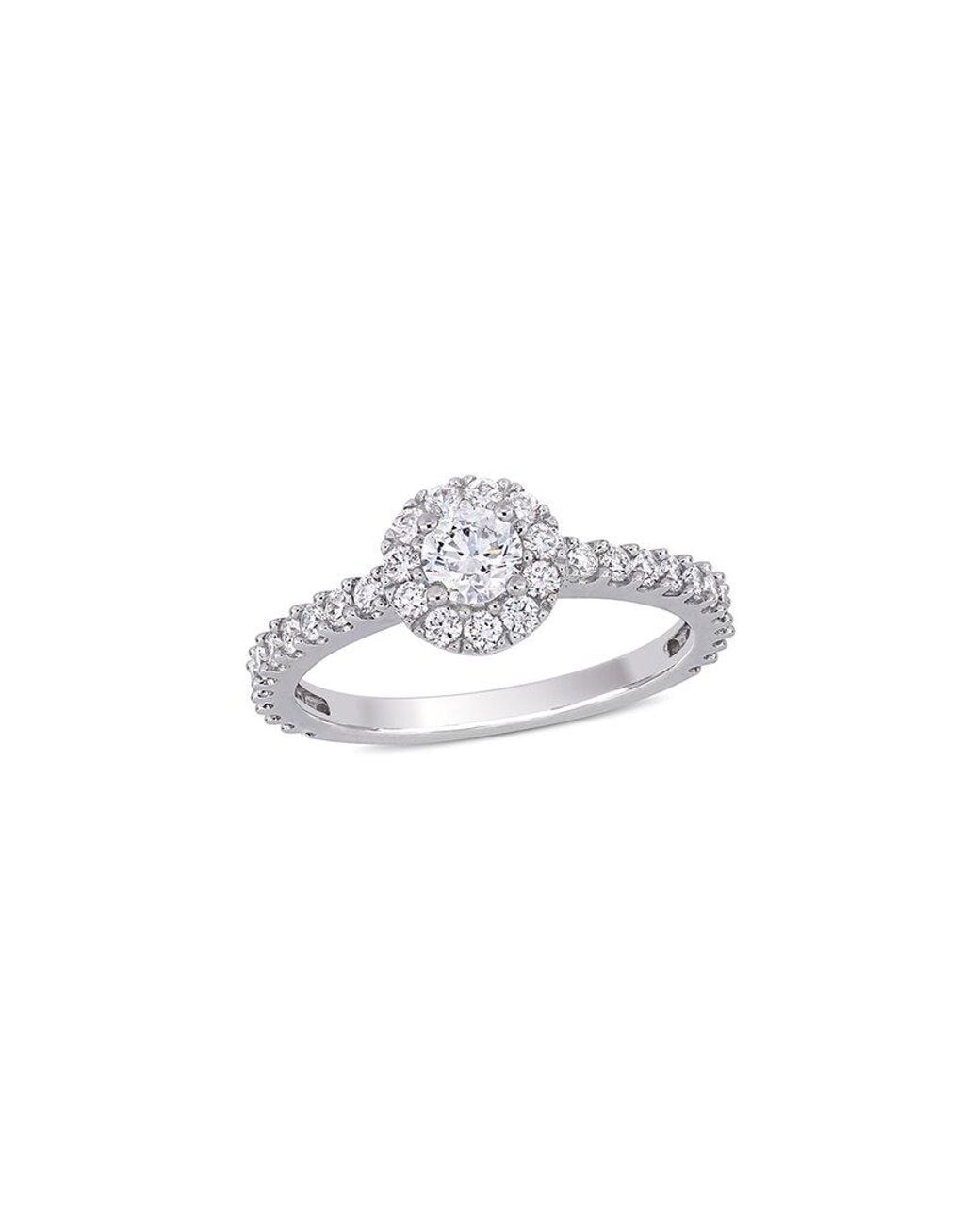 Rina Limor White 14K 0.99 Ct. Tw. Diamond Halo Ring