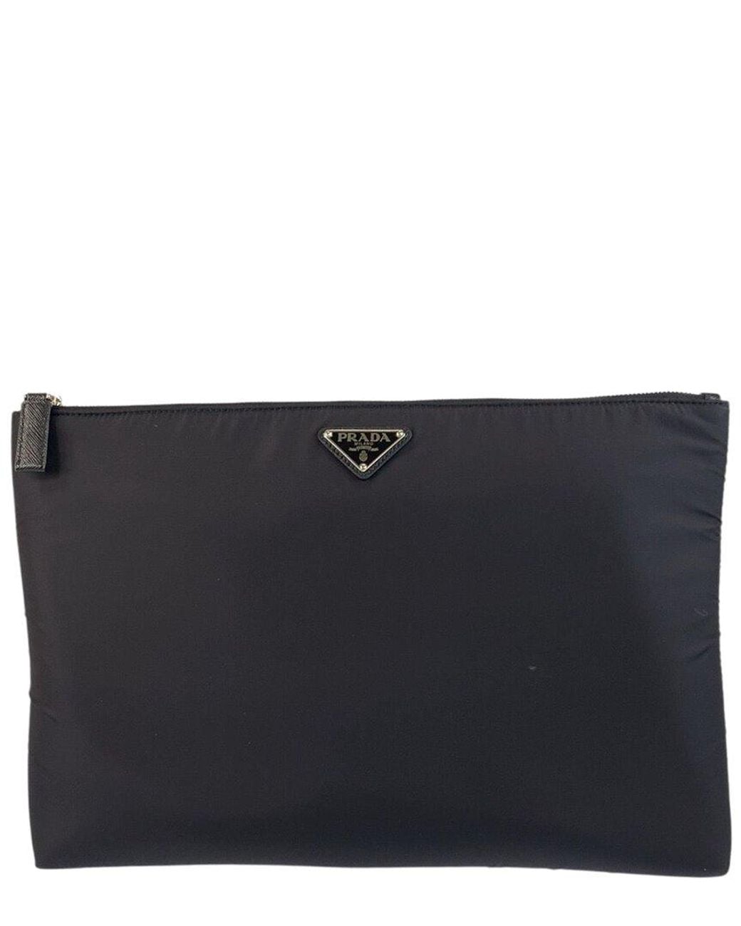 Prada Black Tessuto Nylon Clutch (Authentic Pre-Loved)
