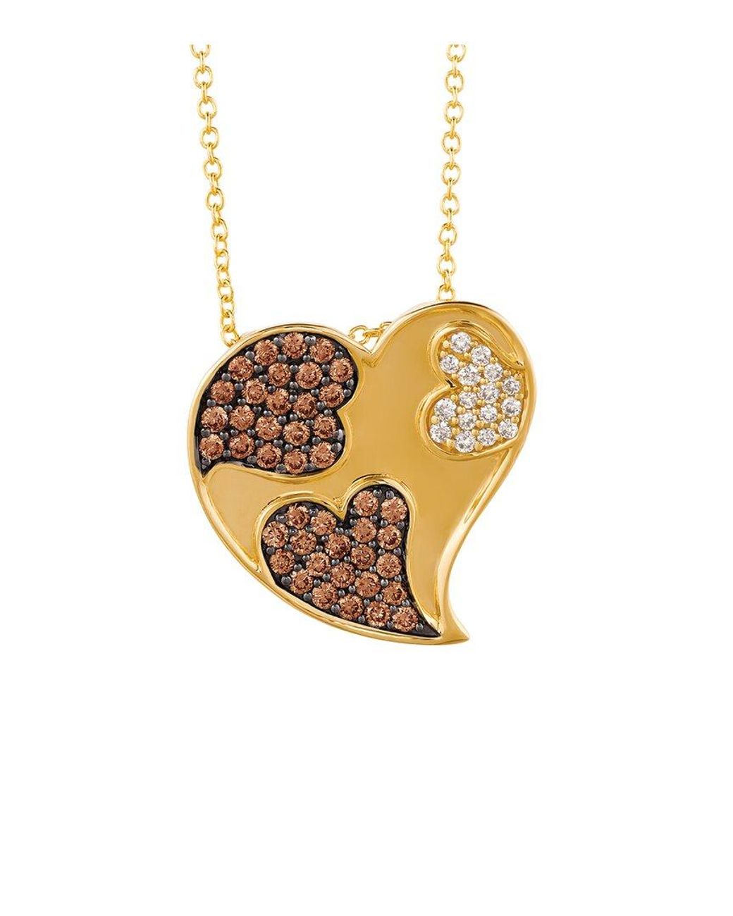 Le Vian White 14K 0.61 Ct. Tw. Diamond Heart Pendant