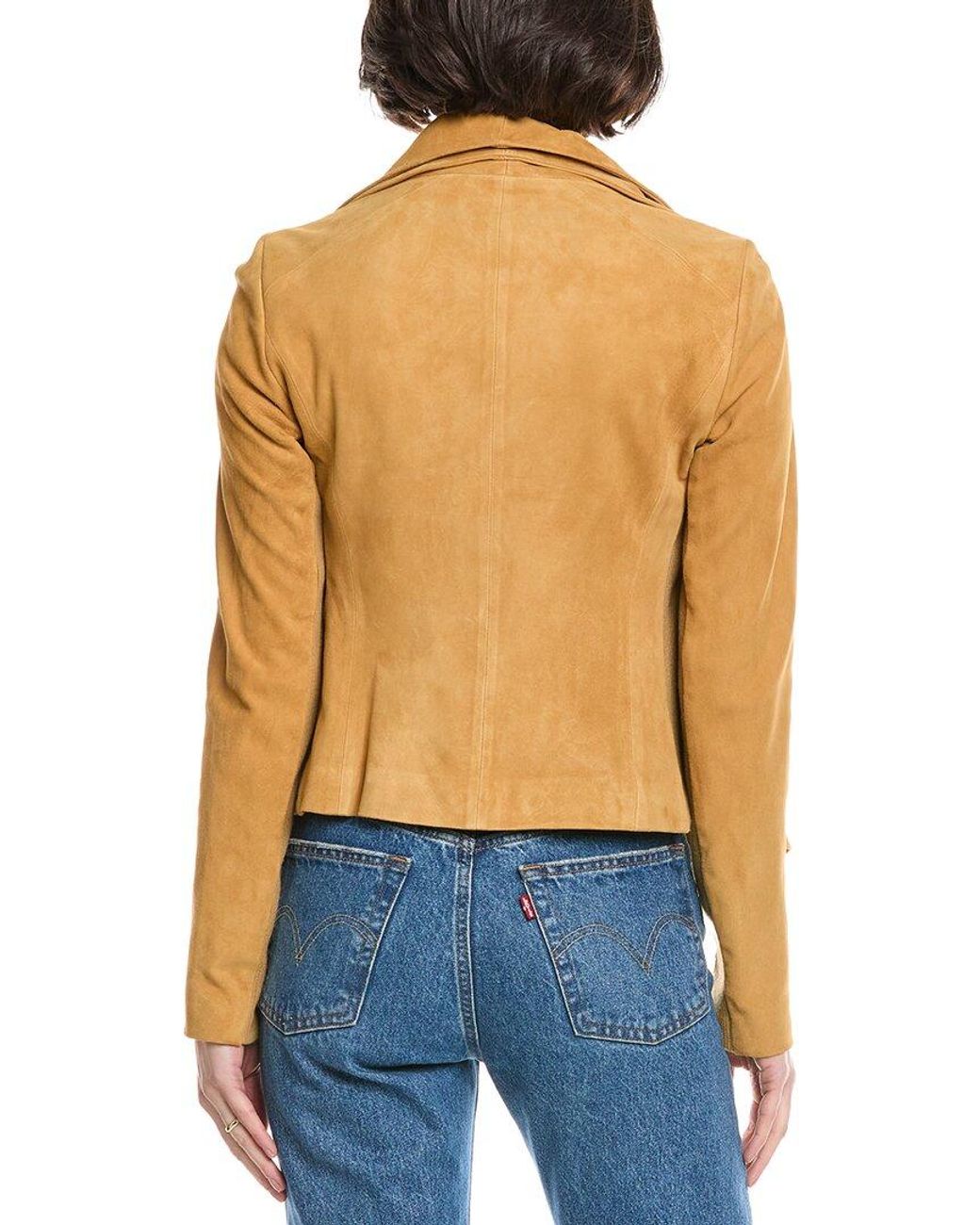 Vince Blue Suede Scuba Jacket