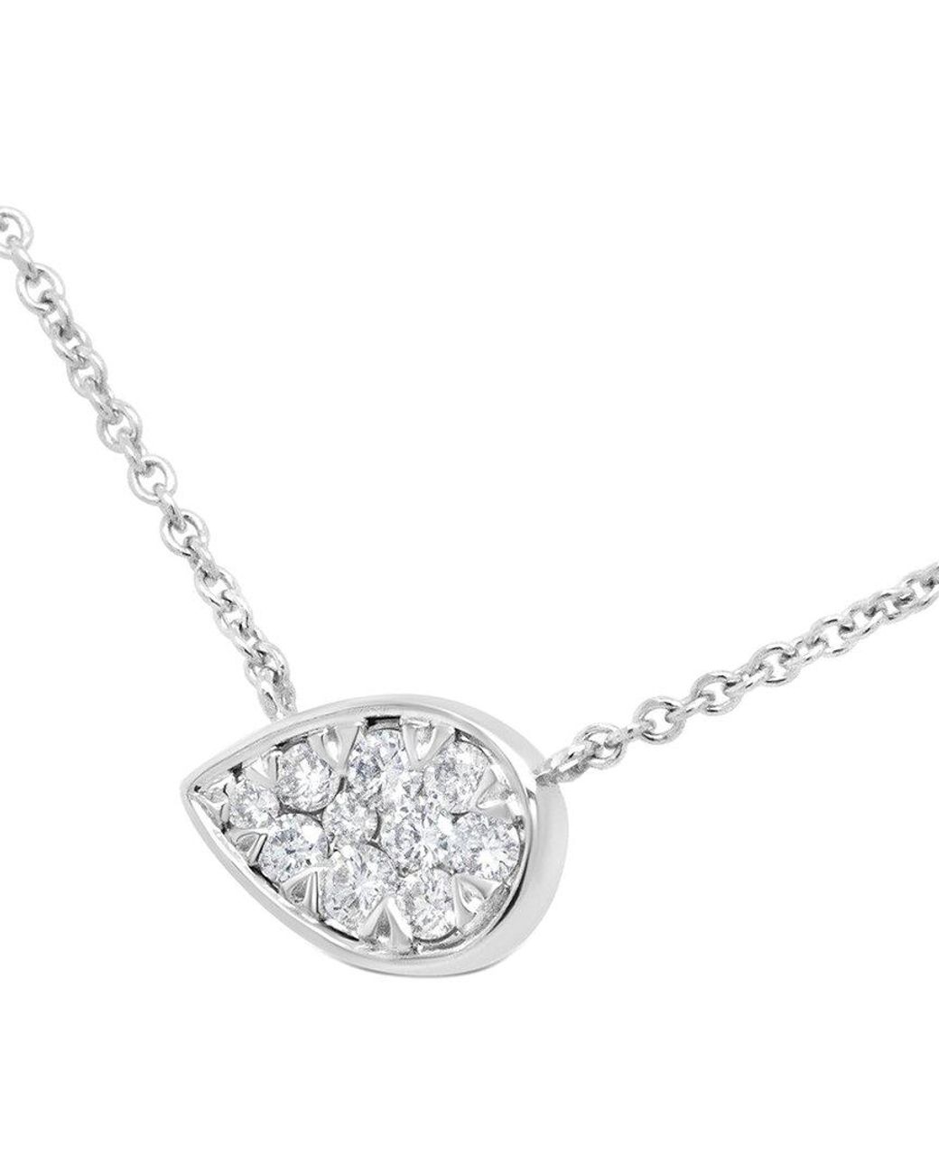 Haus of Brilliance White 14K 0.25 Ct. Tw. Diamond Pendant Necklace