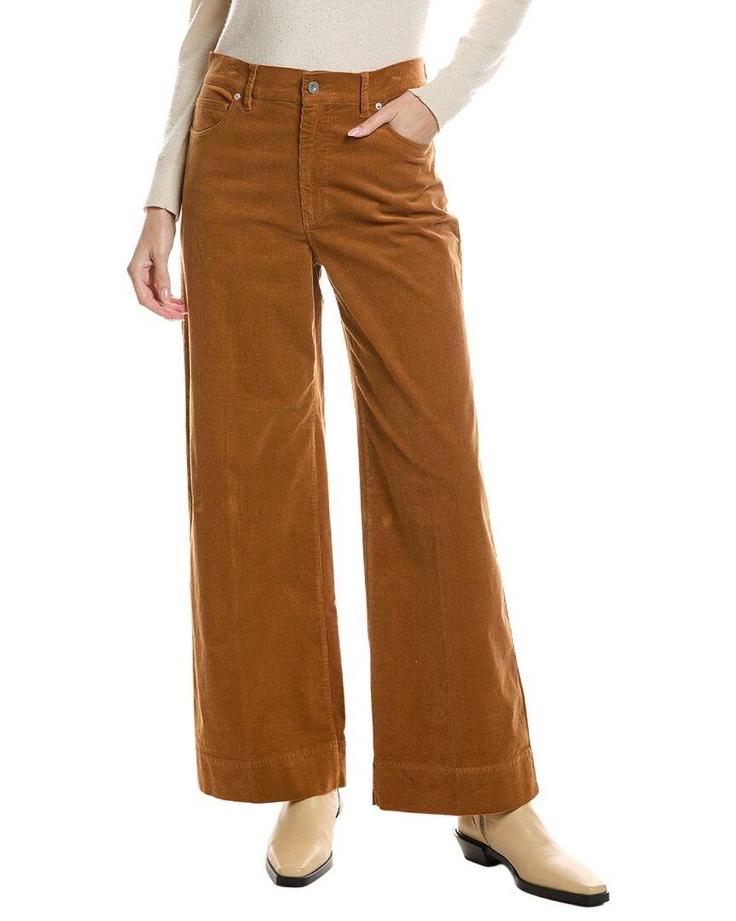 tyler boe Brown Scottie Corduroy Flare Leg Pant Scottie Corduroy Flare Leg Pant